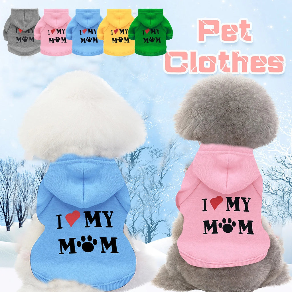 Turtleneck Sweaters for Dogs and Cats - Soft Winter Pajamas and Valentine’s Day Apparel with Heart Design
