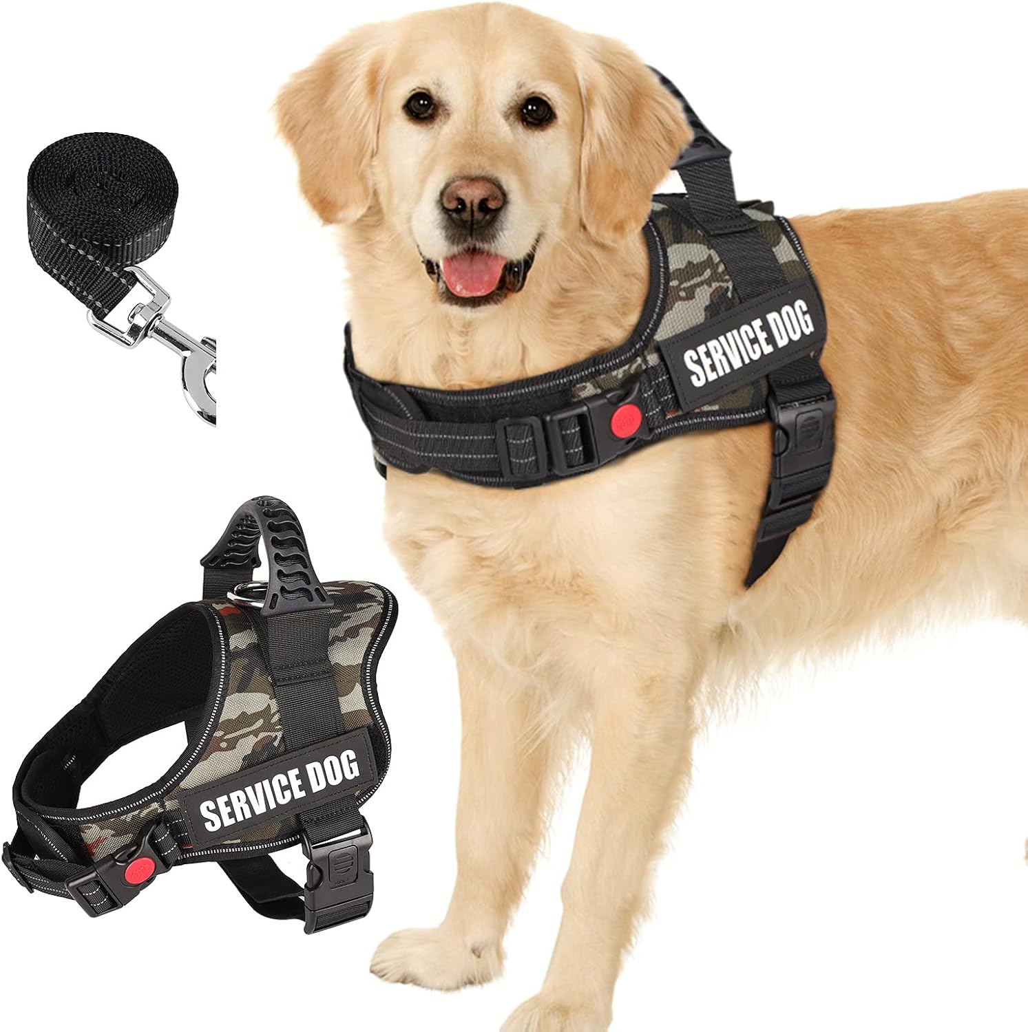 Adjustable No-Pull Dog Harness - Breathable Soft Nylon Vest for Small, Medium, and Large Dogs