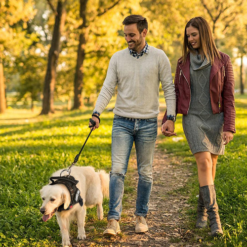 Adjustable No-Pull Dog Harness - Breathable Soft Nylon Vest for Small, Medium, and Large Dogs